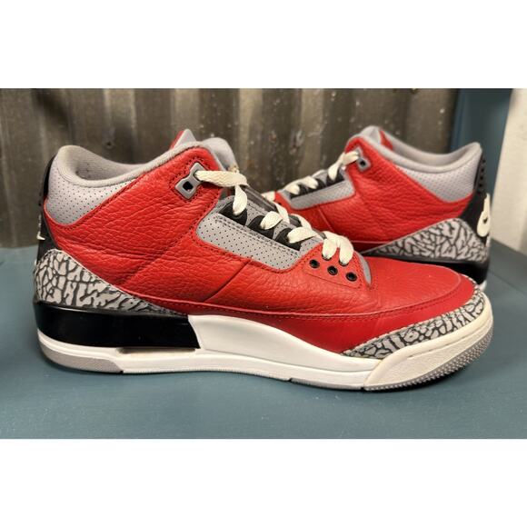 Nike Air Jordan 3 Retro SE Unite Shoes Sneakers Red Cement Men\'s 9.5 main image 7